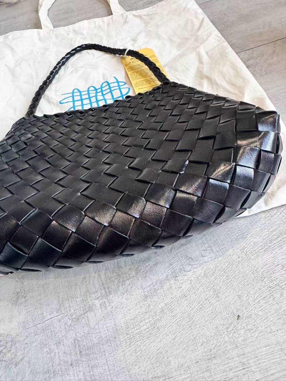 DRAGON DIFFUSION Rosanna mini woven leather tote - Picture 4 of 11